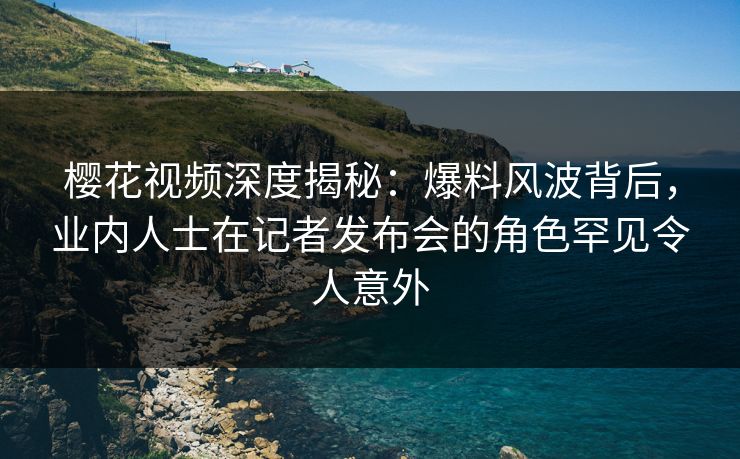 樱花视频深度揭秘：爆料风波背后，业内人士在记者发布会的角色罕见令人意外